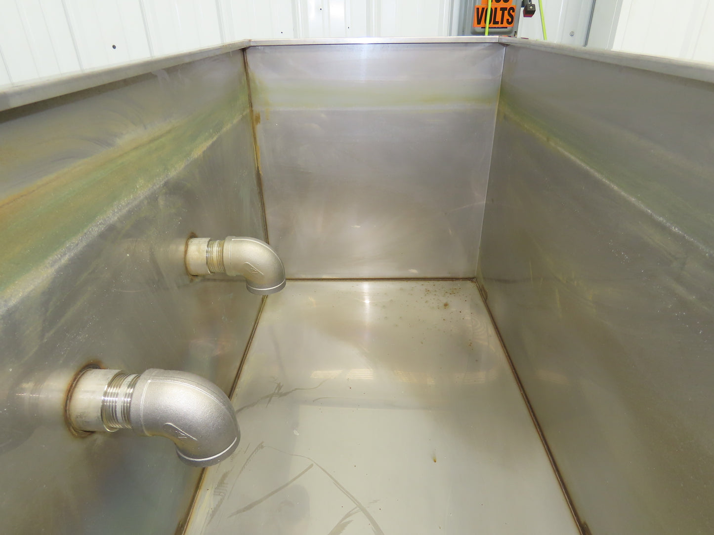 Stainless Steel Tank 75 Gallon 3/4 Top 15 Gauge 48.25x19x20"