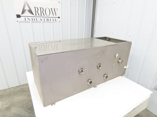 Stainless Steel Tank 75 Gallon 3/4 Top 15 Gauge 48.25x19x20"