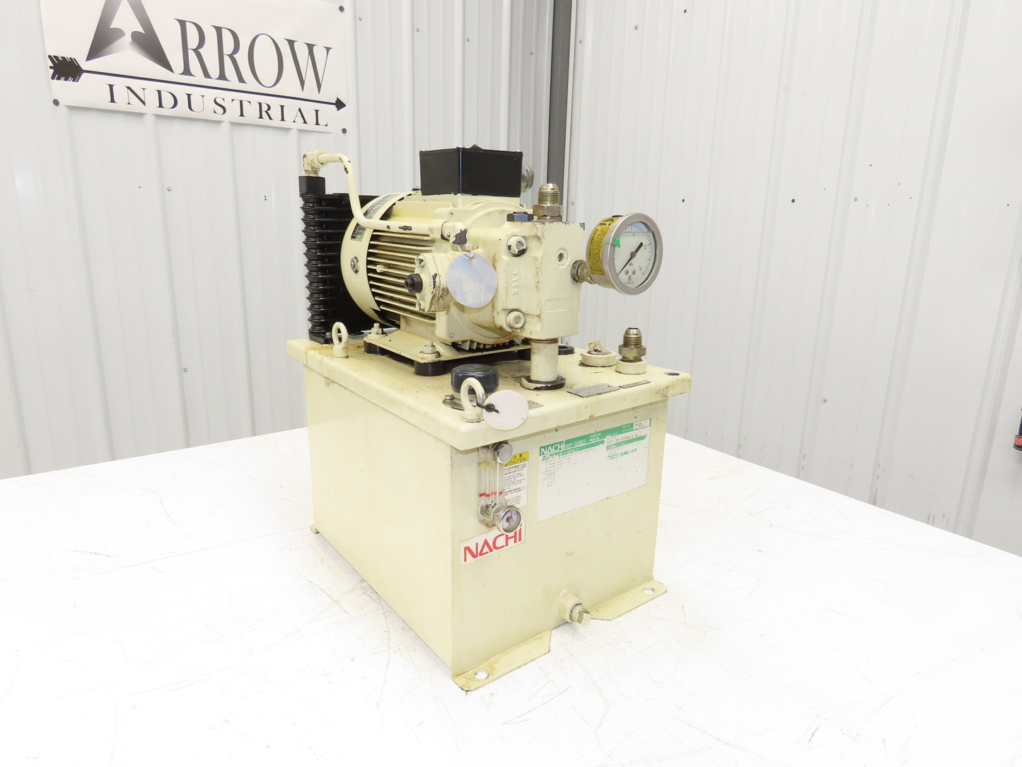 Nachi UVN-1A-1A2-1.5-4-11 Hydraulic Power Unit 20L Tank 7.6gpm Pump 1.5kw 220V