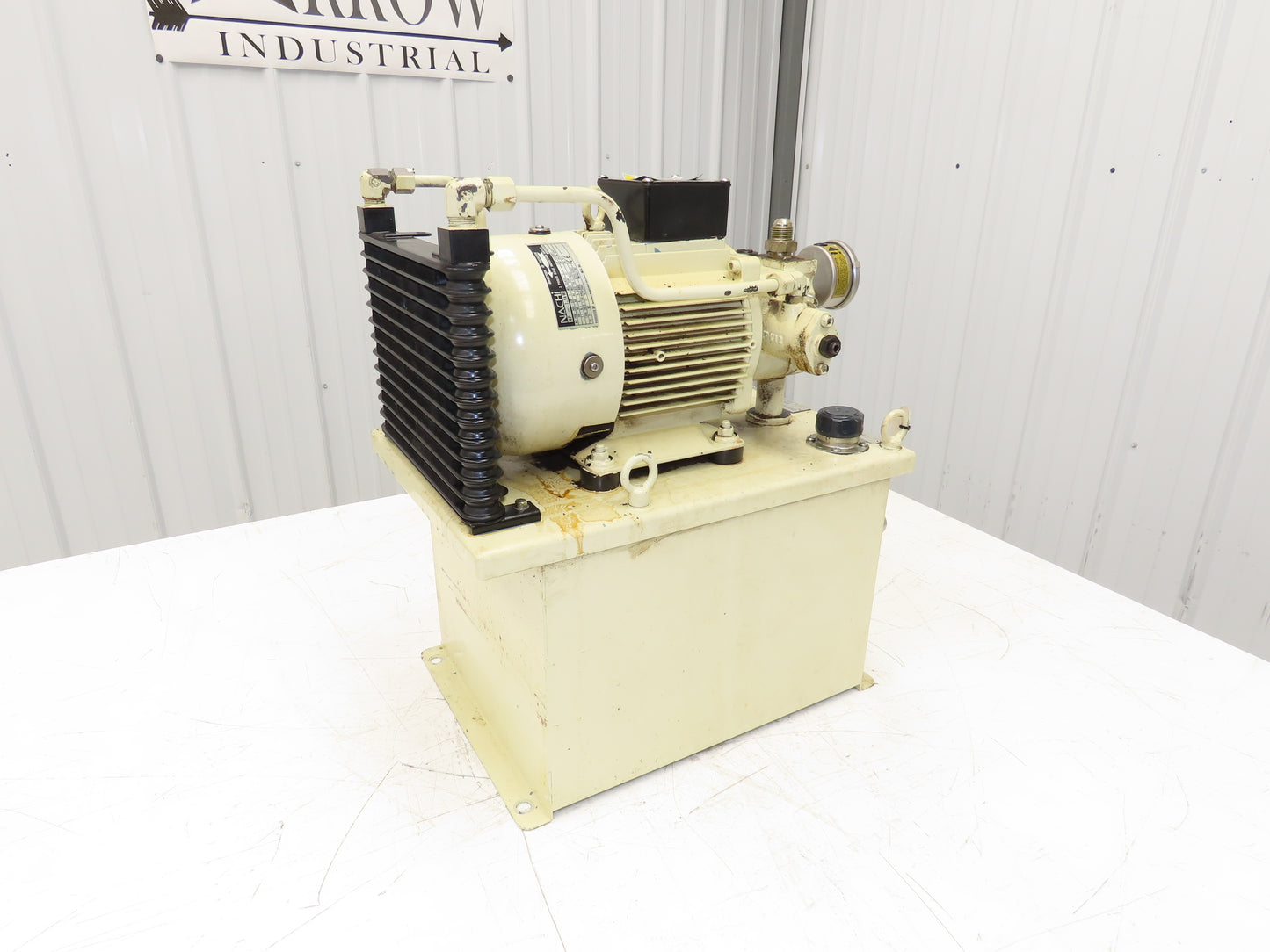Nachi UVN-1A-1A2-1.5-4-11 Hydraulic Power Unit 20L Tank 7.6gpm Pump 1.5kw 220V