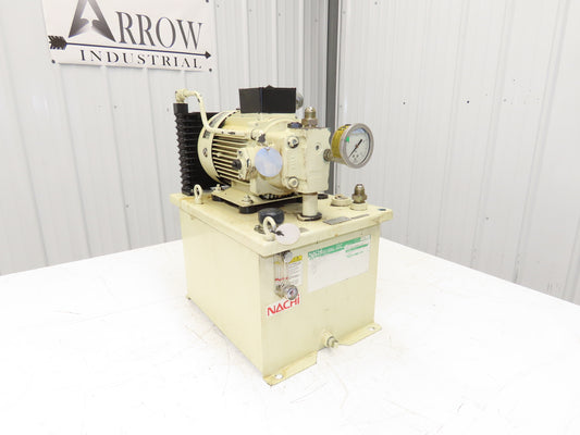 Nachi UVN-1A-1A2-1.5-4-11 Hydraulic Power Unit 20L Tank 7.6gpm Pump 1.5kw 220V