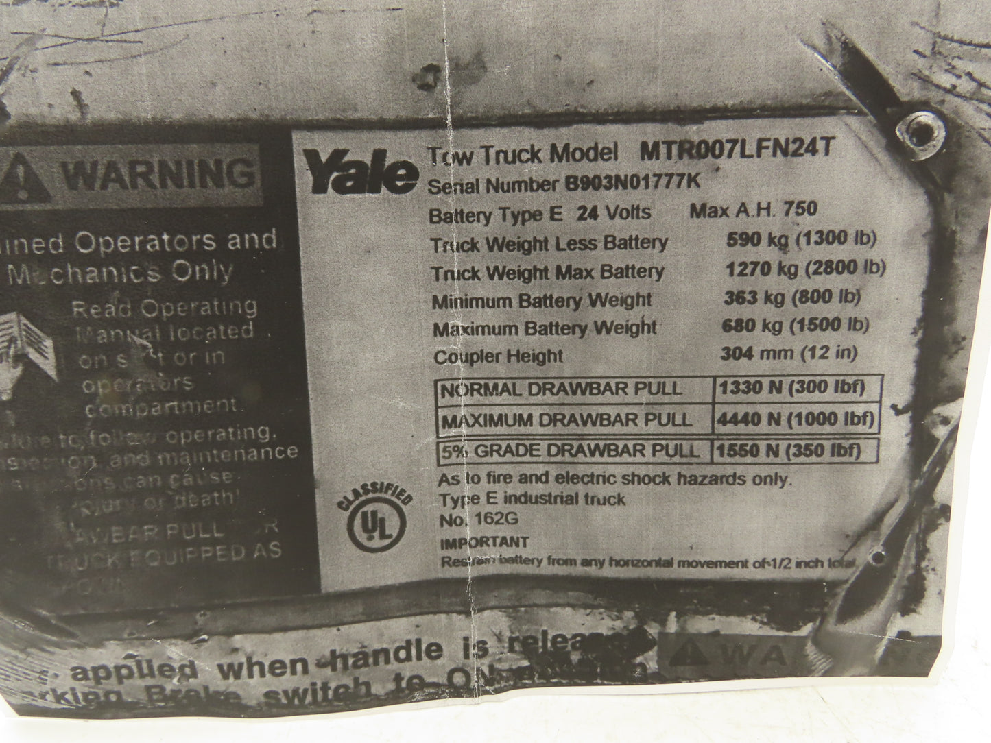 Iskra 11.258.404 Motor Controller Module 24V Off Yale Tow Truck MTR007LFN24T