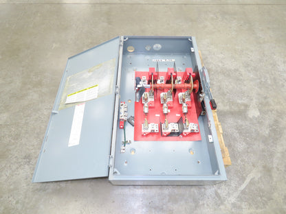 Square D H365N Safety Disconnect Switch 400A 600V 3 Pole Fused Type E04