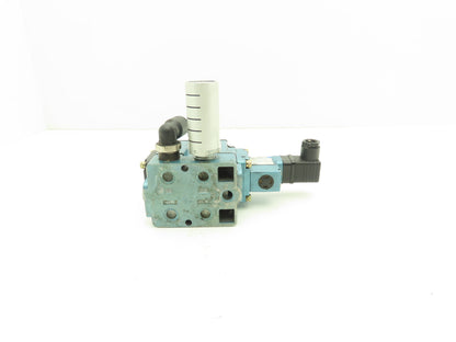 MAC 6512B-231-PM-611JJ Pneumatic 4/2 Single Solenoid Valve 24V 3/8" Sub-Base