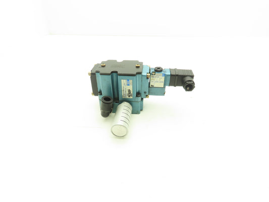 MAC 6512B-231-PM-611JJ Pneumatic 4/2 Single Solenoid Valve 24V 3/8" Sub-Base