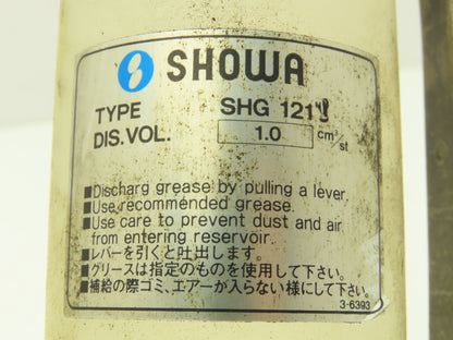 Showa SHG 121 Manual Lubricator Grease Hand Pump 1.0cc/stroke 300cc Tube