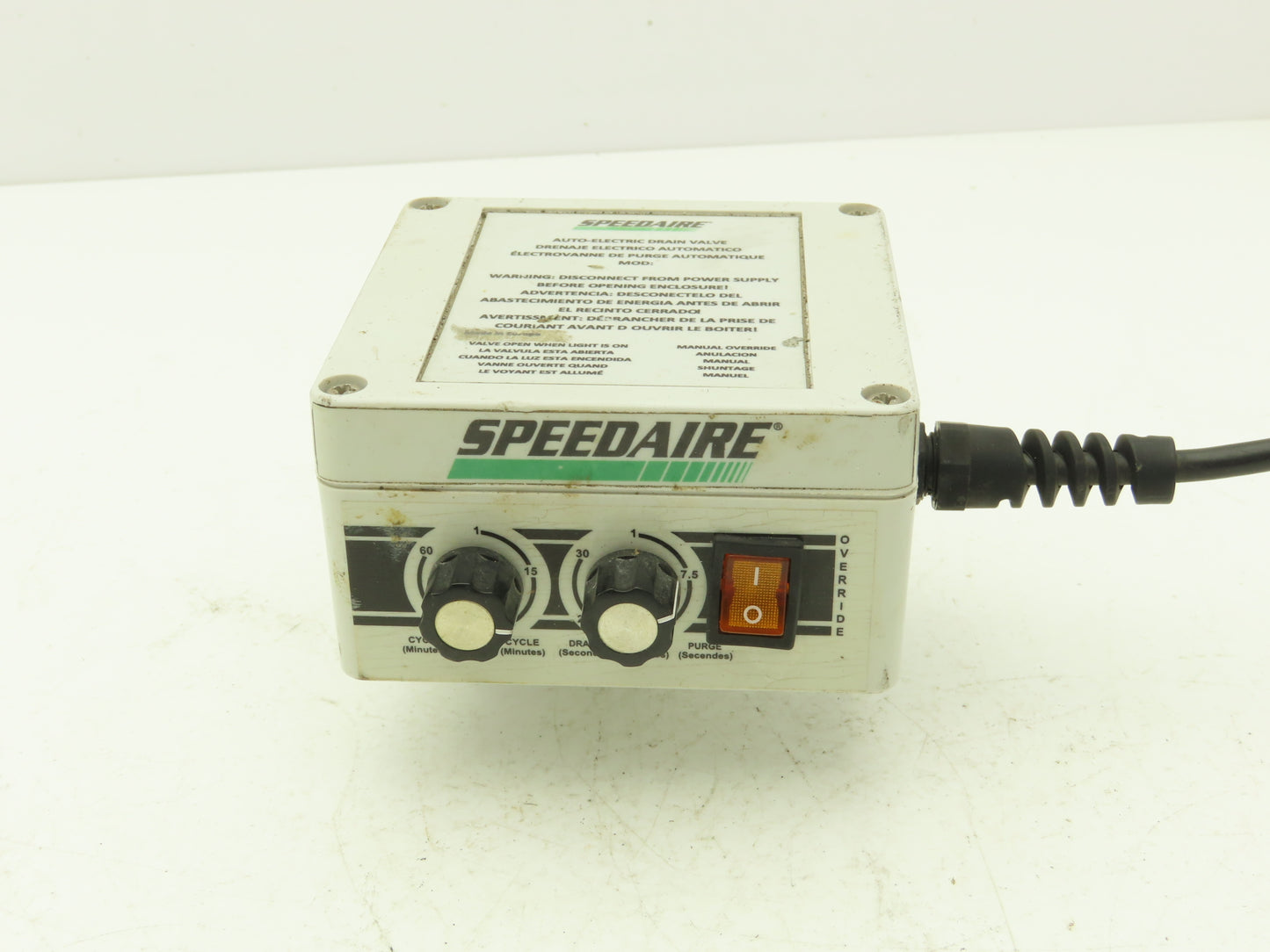 Speedaire 53DN43 Timed Electric Auto Drain Valve 1/4"NPT 115V