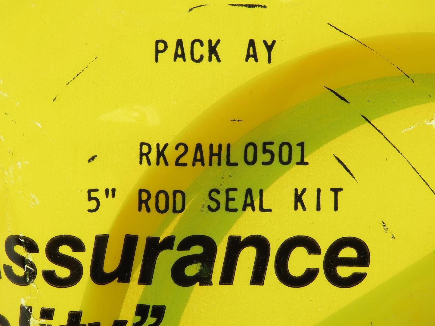 Parker RK2AHL0501 Nitrile Rod Seal Kit For 5" Rod 3 Piece U-Seal Wiper O-Ring