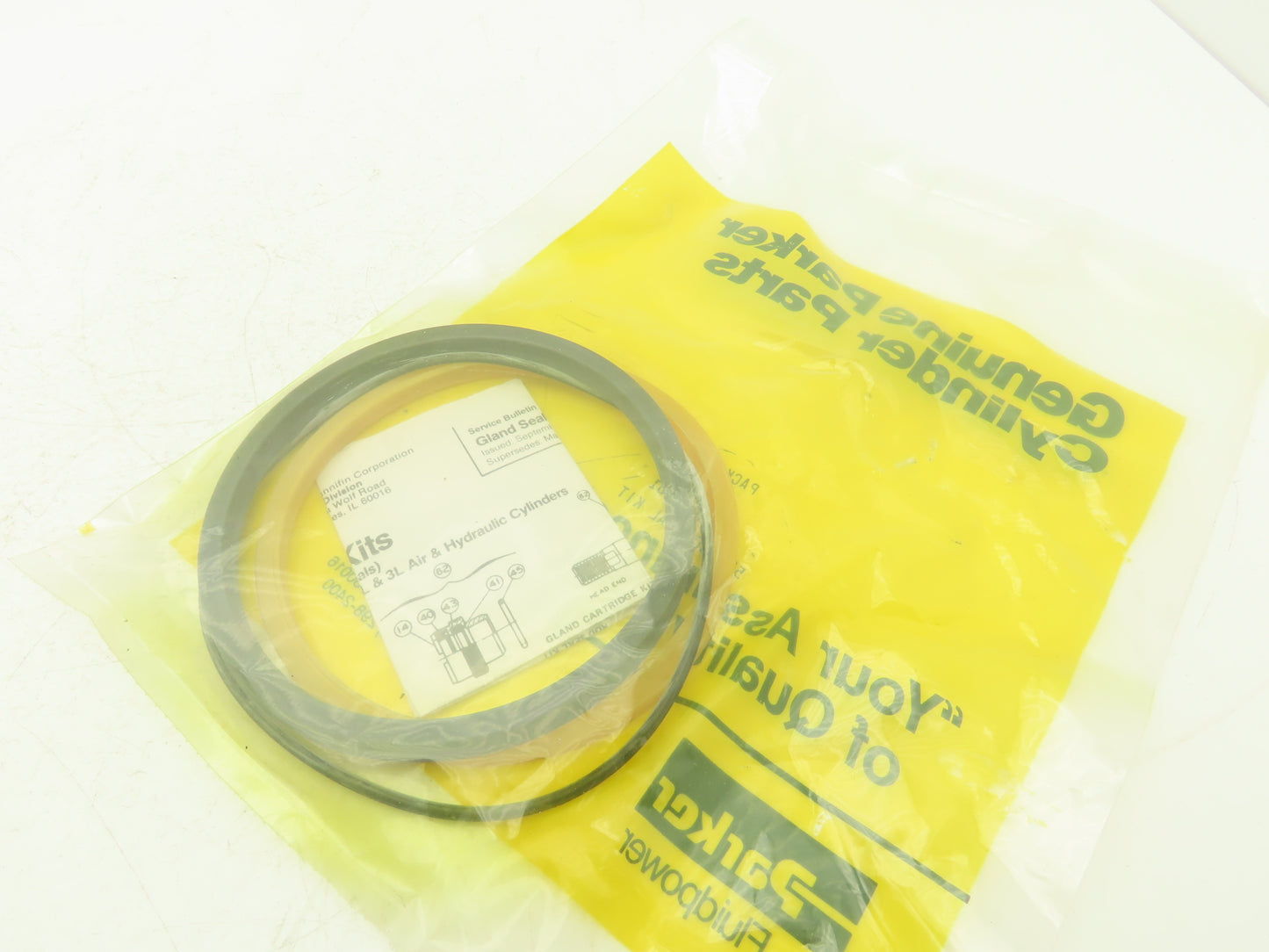 Parker RK2AHL0501 Nitrile Rod Seal Kit For 5" Rod 3 Piece U-Seal Wiper O-Ring