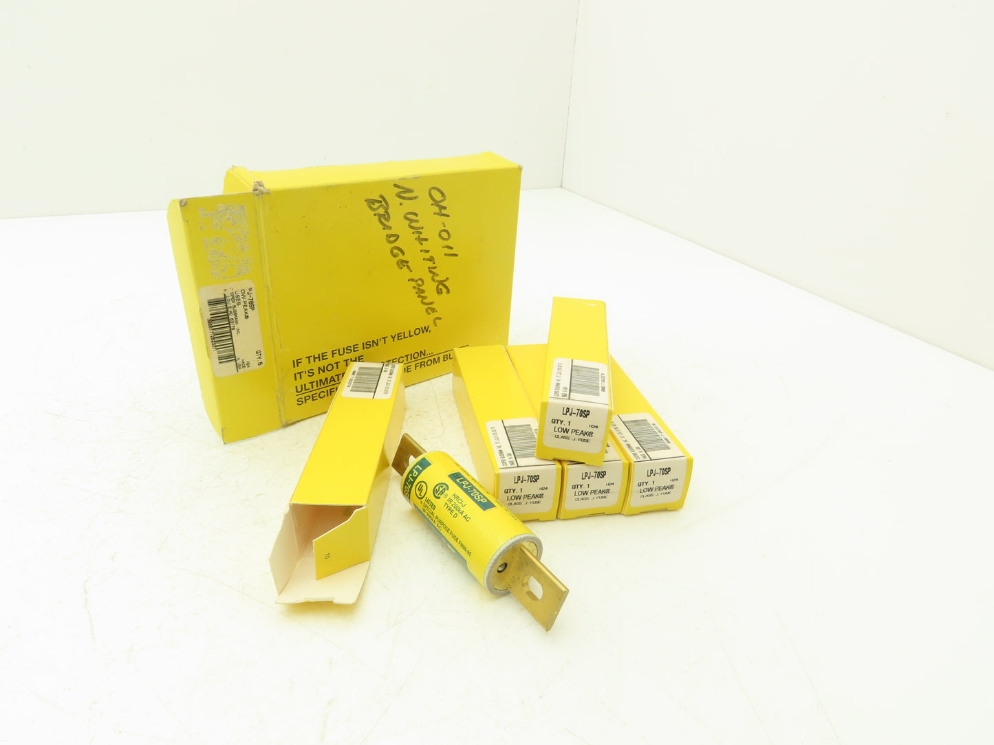 Cooper Bussman LPJ-70SP Fuses 70A 600VAC Dual Element Time Delay Lot of 5