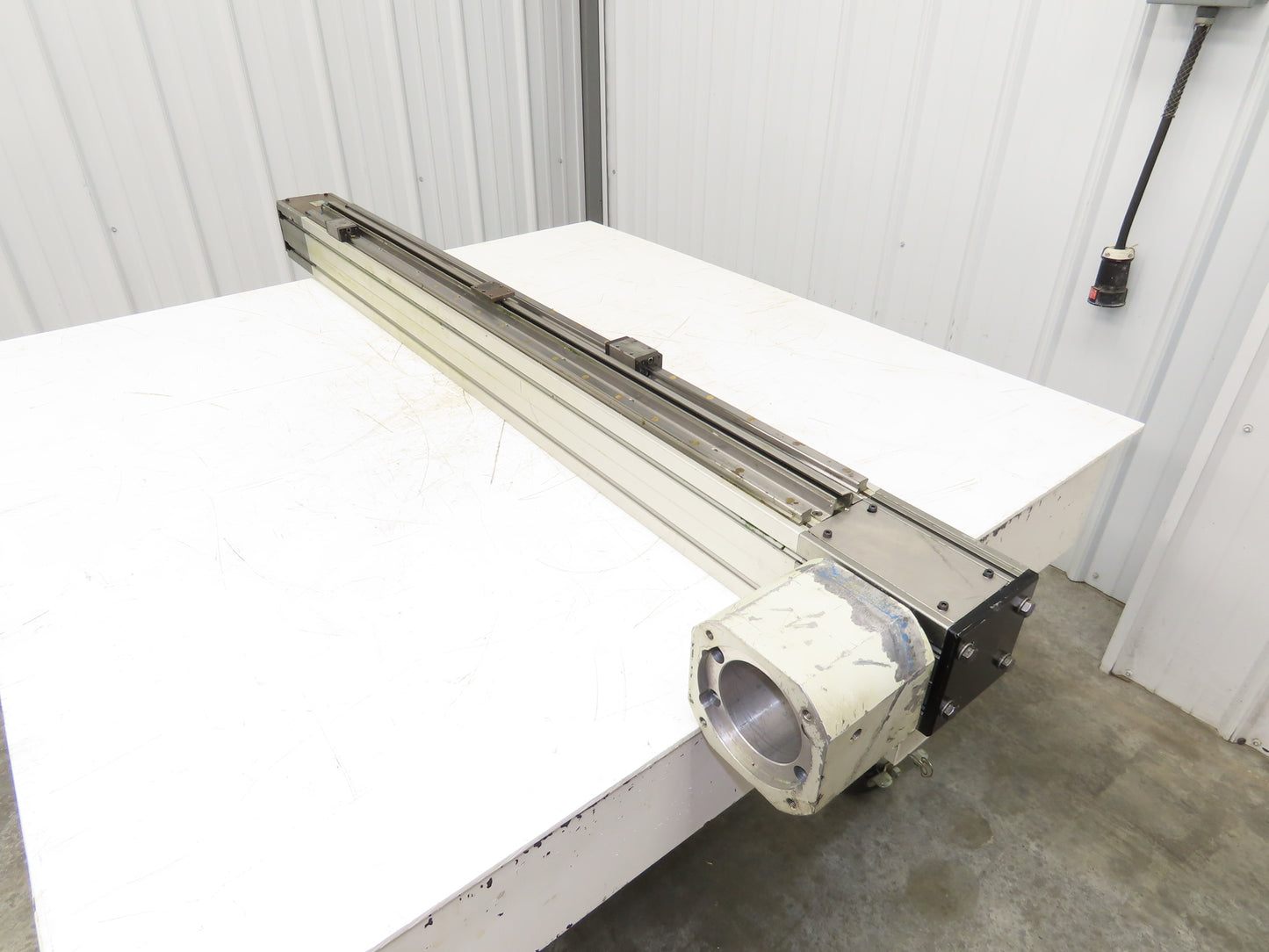 Pneumotec Motorized Linear Center Guide 2-Rail Bearing Blocks SHS15 44" Travel