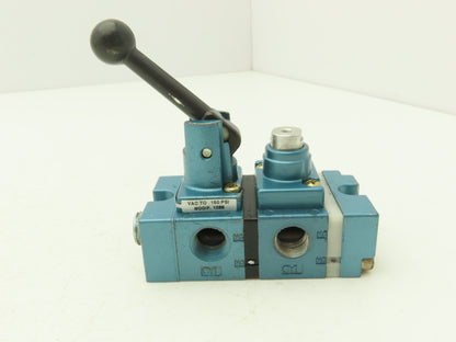 MAC 1183A-36 Pneumatic Control Valve With Hand Lever 150PSI 1/4" NPT Ports