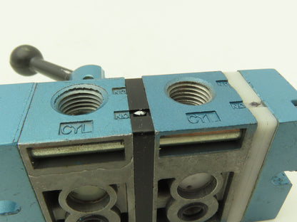 MAC 1183A-36 Pneumatic Control Valve With Hand Lever 150PSI 1/4" NPT Ports