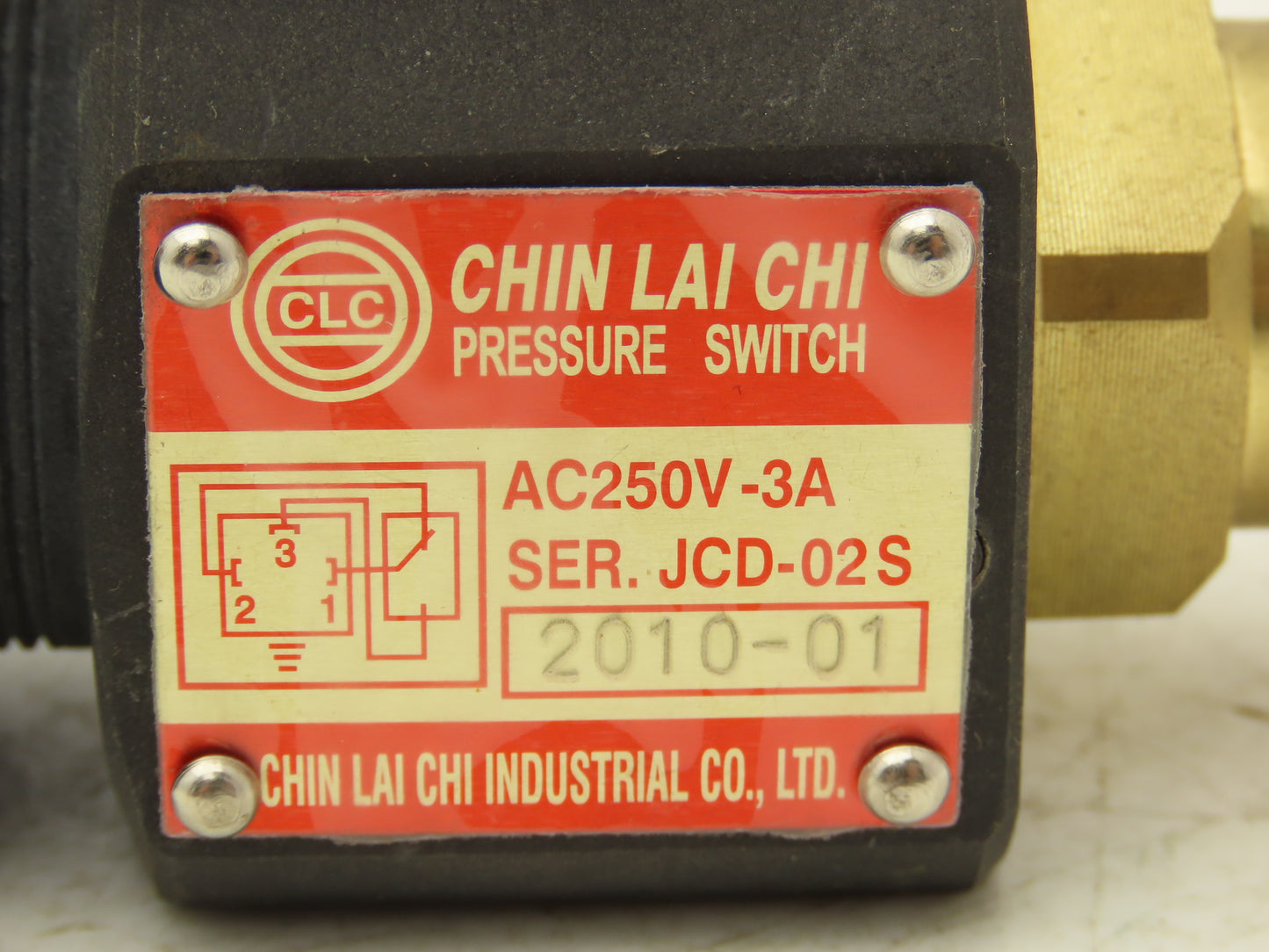Chin Lai Chi JCD-02S Hydraulic Low Pressure Relay Oil Pressure Control Switch