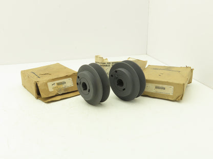 Browning 1VP44X7/8 Variable Pitch Sheave 1 Groove A/B Belt 7/8" Bore Lot of 2