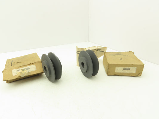 Browning 1VP44X7/8 Variable Pitch Sheave 1 Groove A/B Belt 7/8" Bore Lot of 2