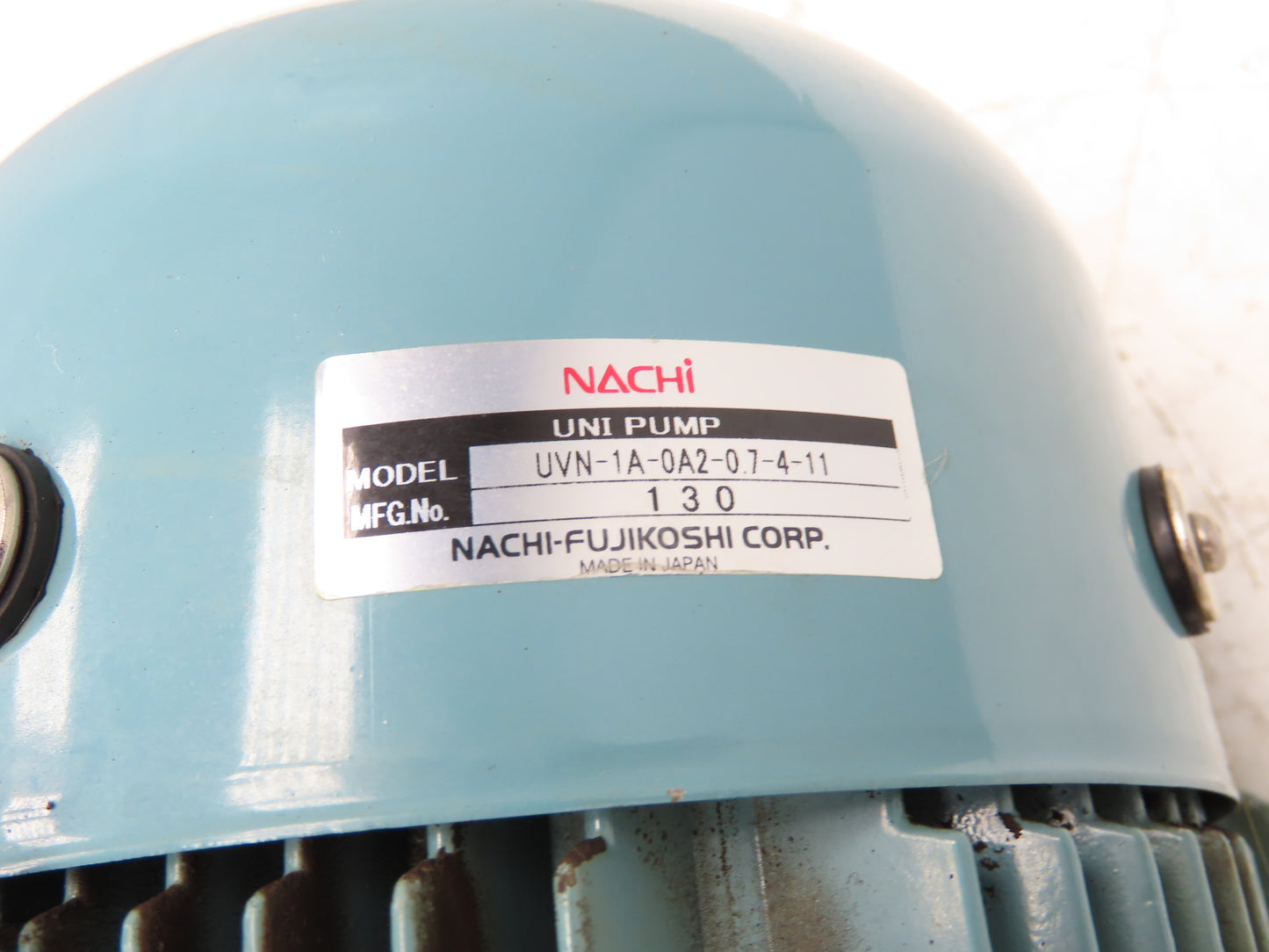 Nachi UVN-1A-0A2-0.7-4-11 Variable Hydraulic Uni-Pump 1160psi 0.75kw 220V 4P 3Ph