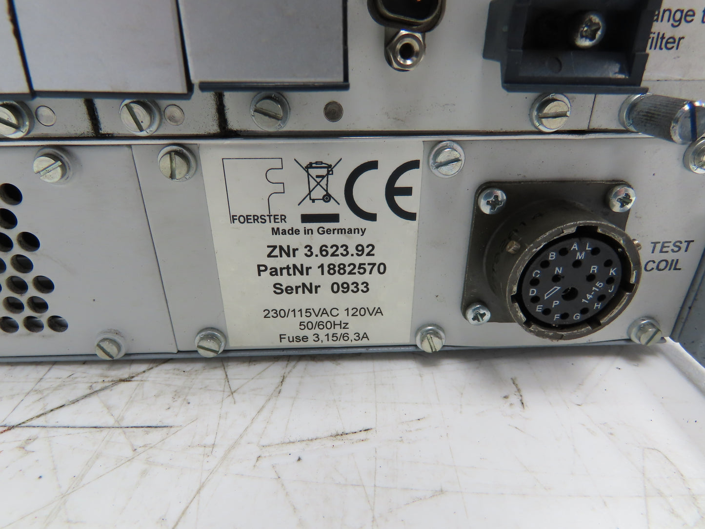 Foerster 3.623.92 Foerster Magnatest D Magnetic Induction Tester 230/115V