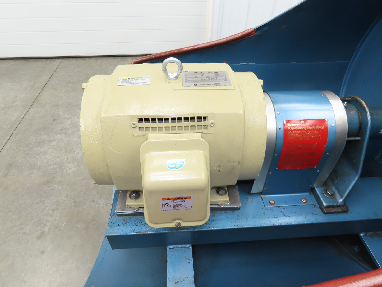 Spencer Centrifugal Multistage Blower Vacuum 970CFM 10X10" GE 25Hp 230/460V 3Ph