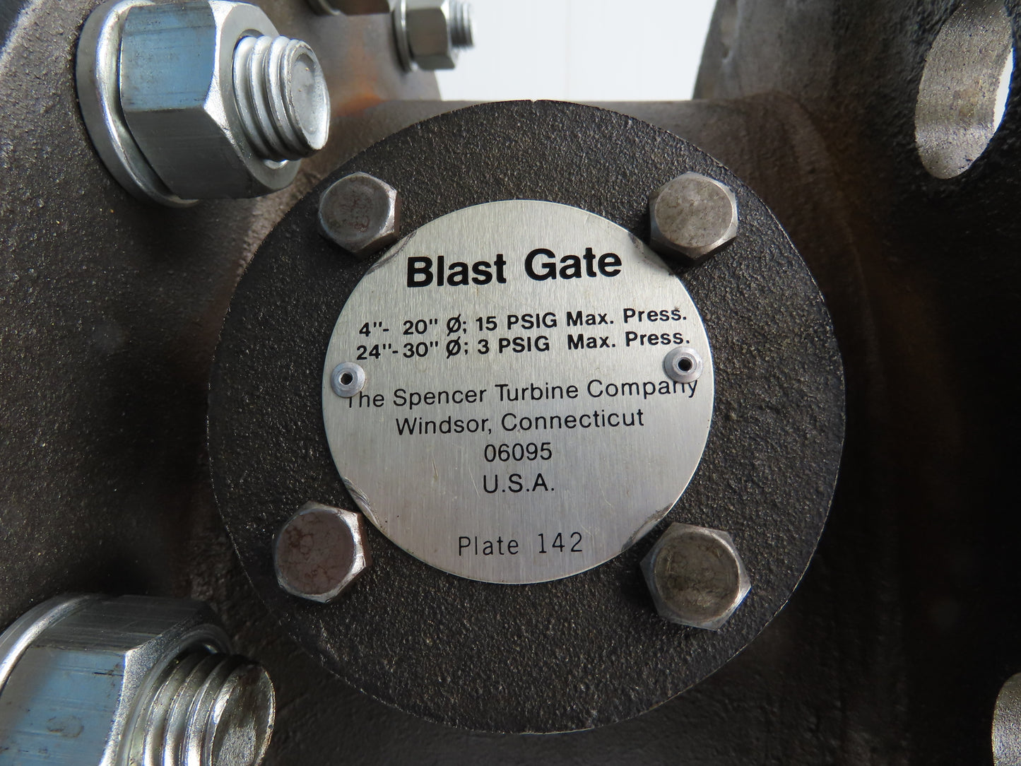 Spencer Centrifugal Multistage Blower Vacuum 970CFM 10X10" GE 25Hp 230/460V 3Ph