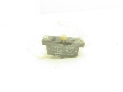 Gemco 1950-4-B-A-AO Precision Snap Switch 2-NO/2-NC DPDT Binder Plunger Cam