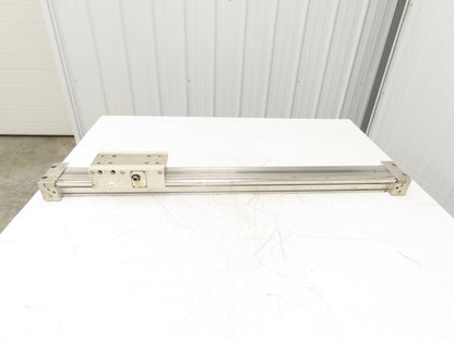 SMC Pneumatic Stroke Reading Rodless Cylinder w/ Brake 40mm Bore 750mm Stroke