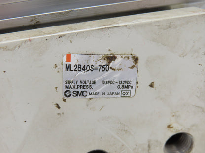 SMC Pneumatic Stroke Reading Rodless Cylinder w/ Brake 40mm Bore 750mm Stroke