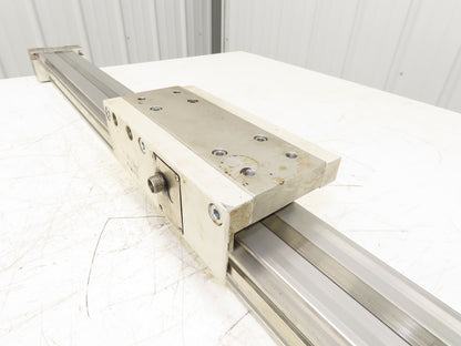 SMC Pneumatic Stroke Reading Rodless Cylinder w/ Brake 40mm Bore 750mm Stroke