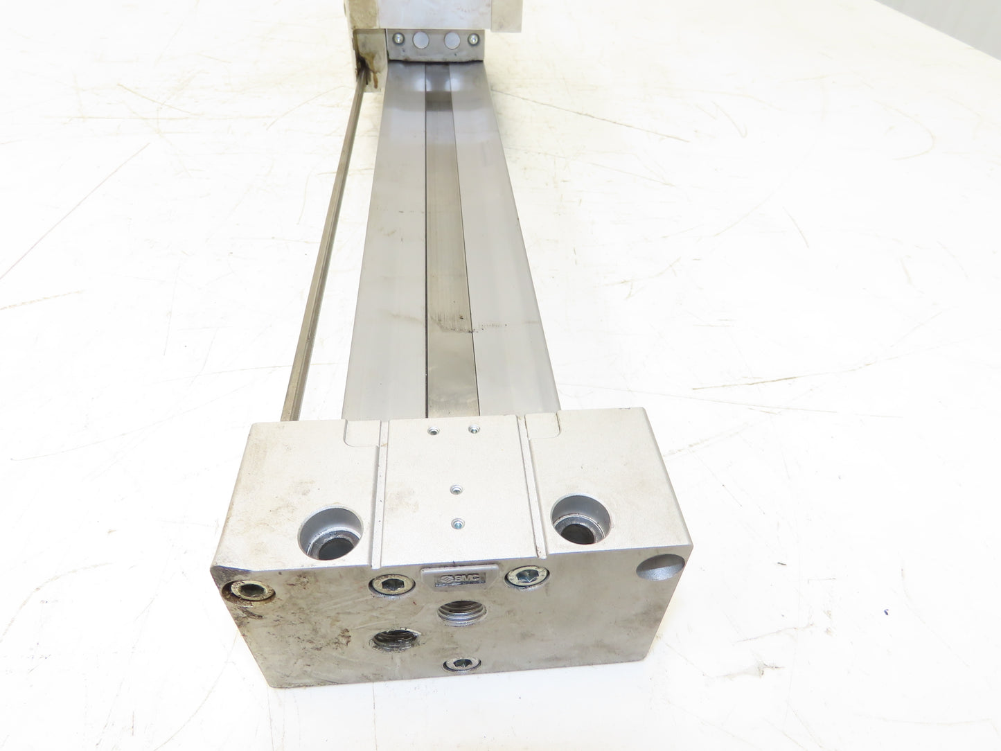 SMC Pneumatic Stroke Reading Rodless Cylinder w/ Brake 40mm Bore 750mm Stroke