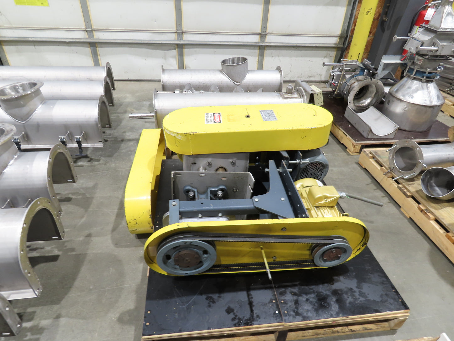 BW Sinclair 10" Screw Conveyor Food Grade Dry Bulk Feeder 3PH Belt Drive 128'