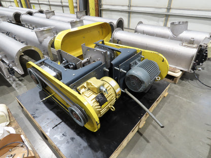 BW Sinclair 10" Screw Conveyor Food Grade Dry Bulk Feeder 3PH Belt Drive 128'