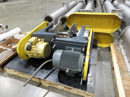 BW Sinclair 10" Screw Conveyor Food Grade Dry Bulk Feeder 3PH Belt Drive 128'