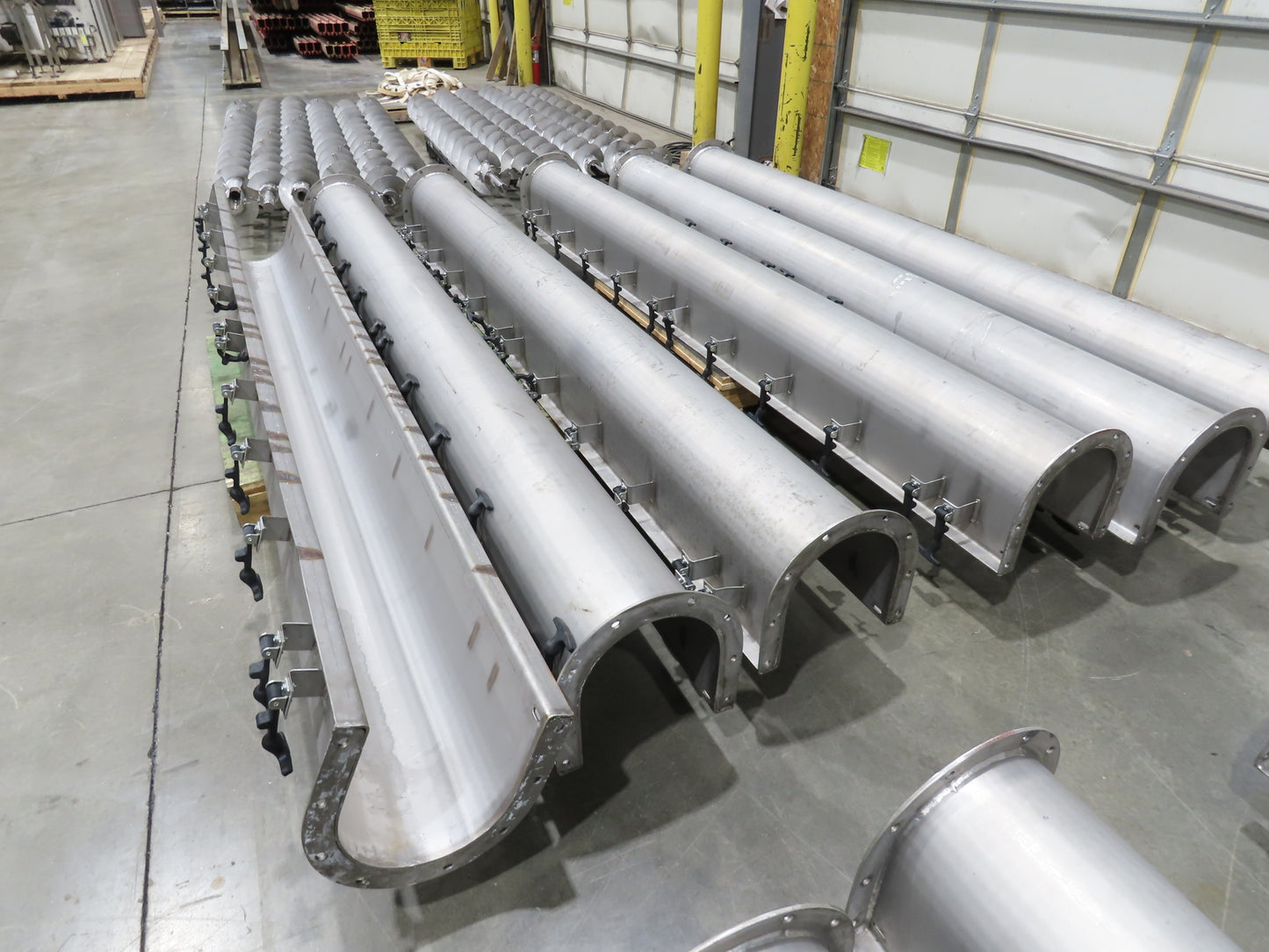 BW Sinclair 10" Screw Conveyor Food Grade Dry Bulk Feeder 3PH Belt Drive 128'