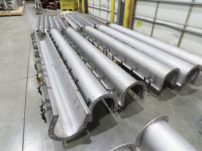 BW Sinclair 10" Screw Conveyor Food Grade Dry Bulk Feeder 3PH Belt Drive 128'