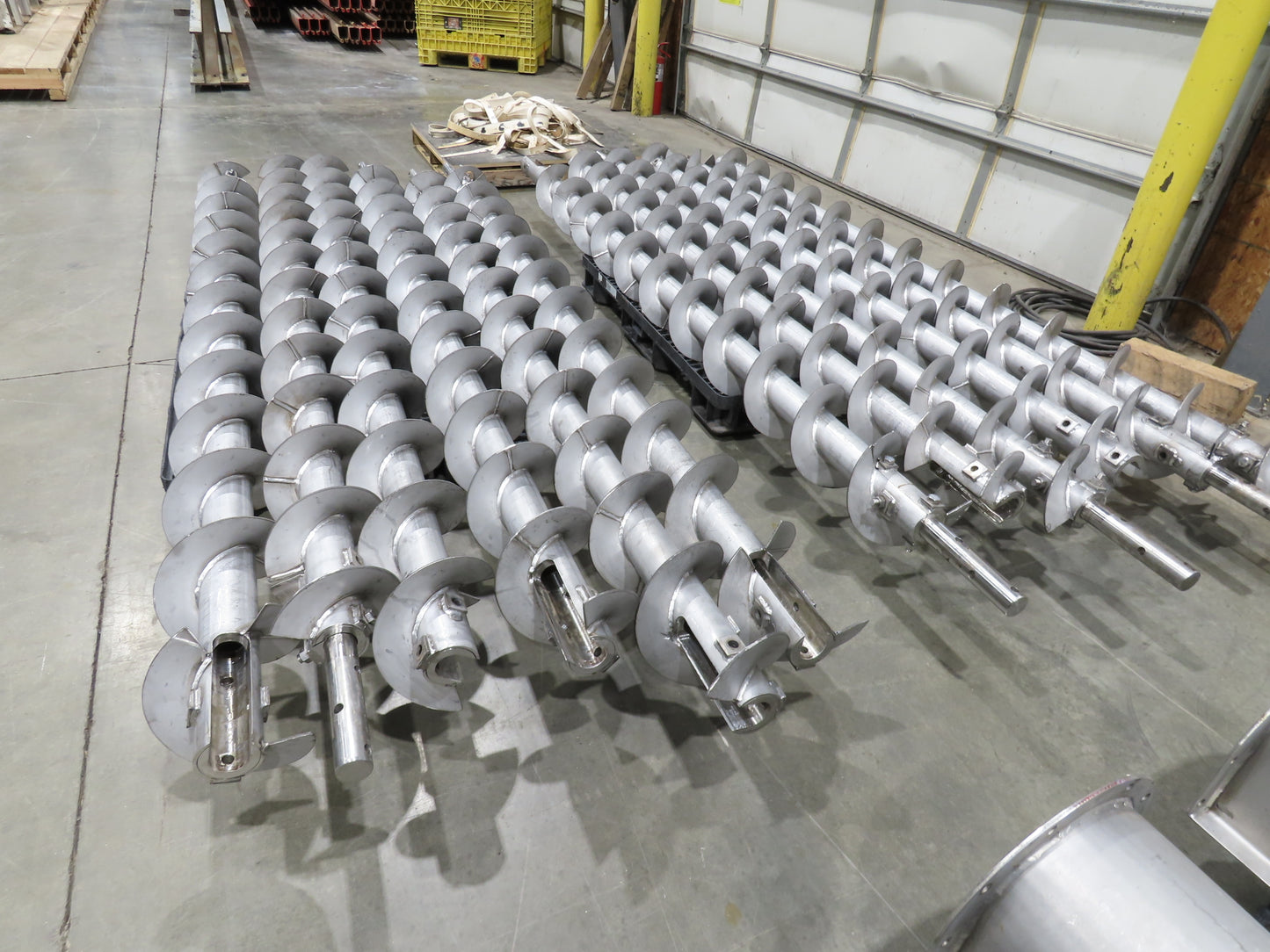 BW Sinclair 10" Screw Conveyor Food Grade Dry Bulk Feeder 3PH Belt Drive 128'