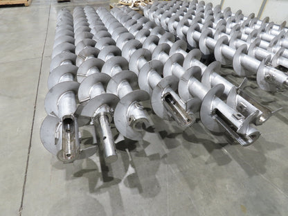 BW Sinclair 10" Screw Conveyor Food Grade Dry Bulk Feeder 3PH Belt Drive 128'