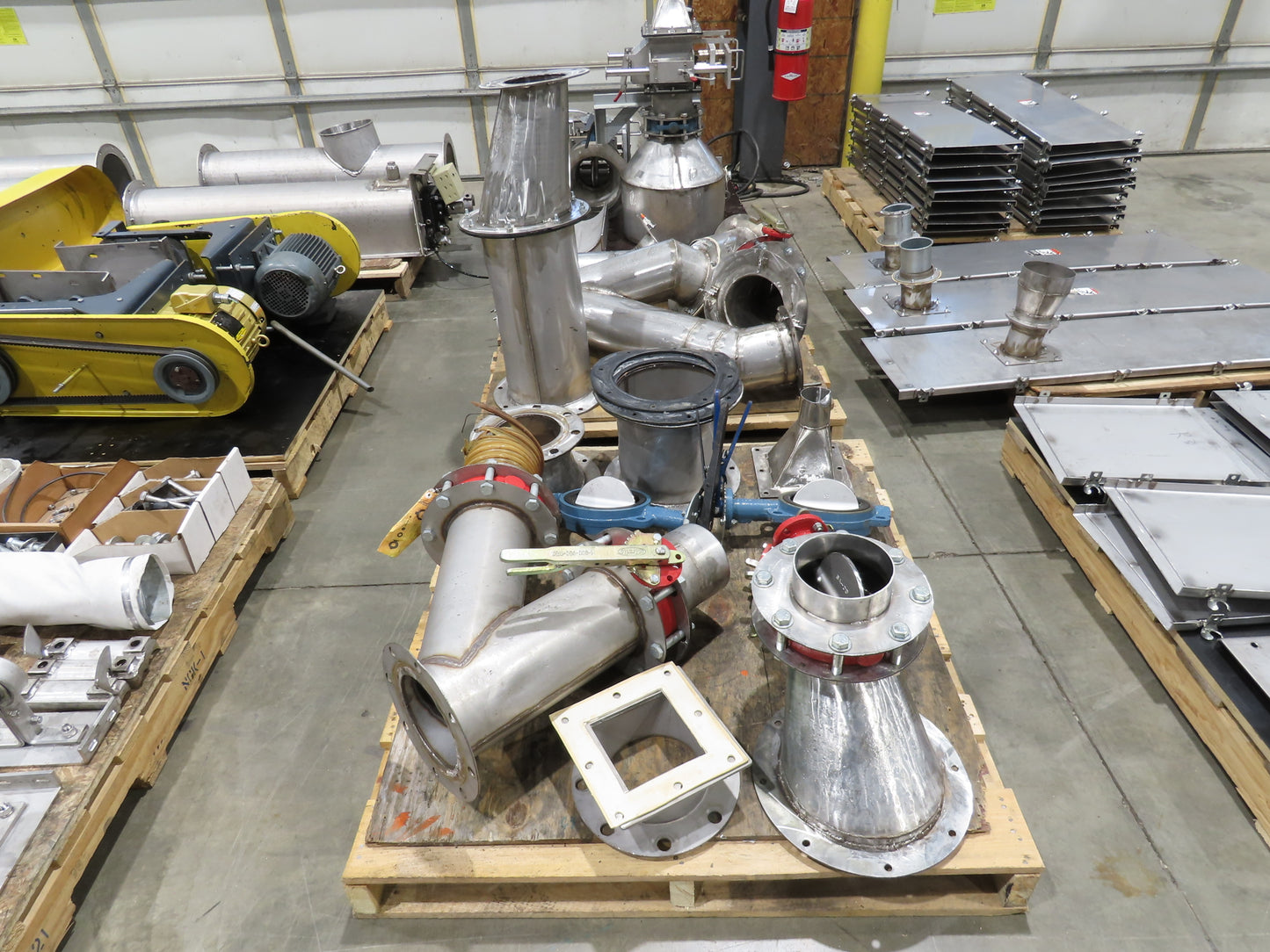 BW Sinclair 10" Screw Conveyor Food Grade Dry Bulk Feeder 3PH Belt Drive 128'