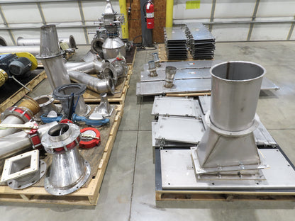 BW Sinclair 10" Screw Conveyor Food Grade Dry Bulk Feeder 3PH Belt Drive 128'