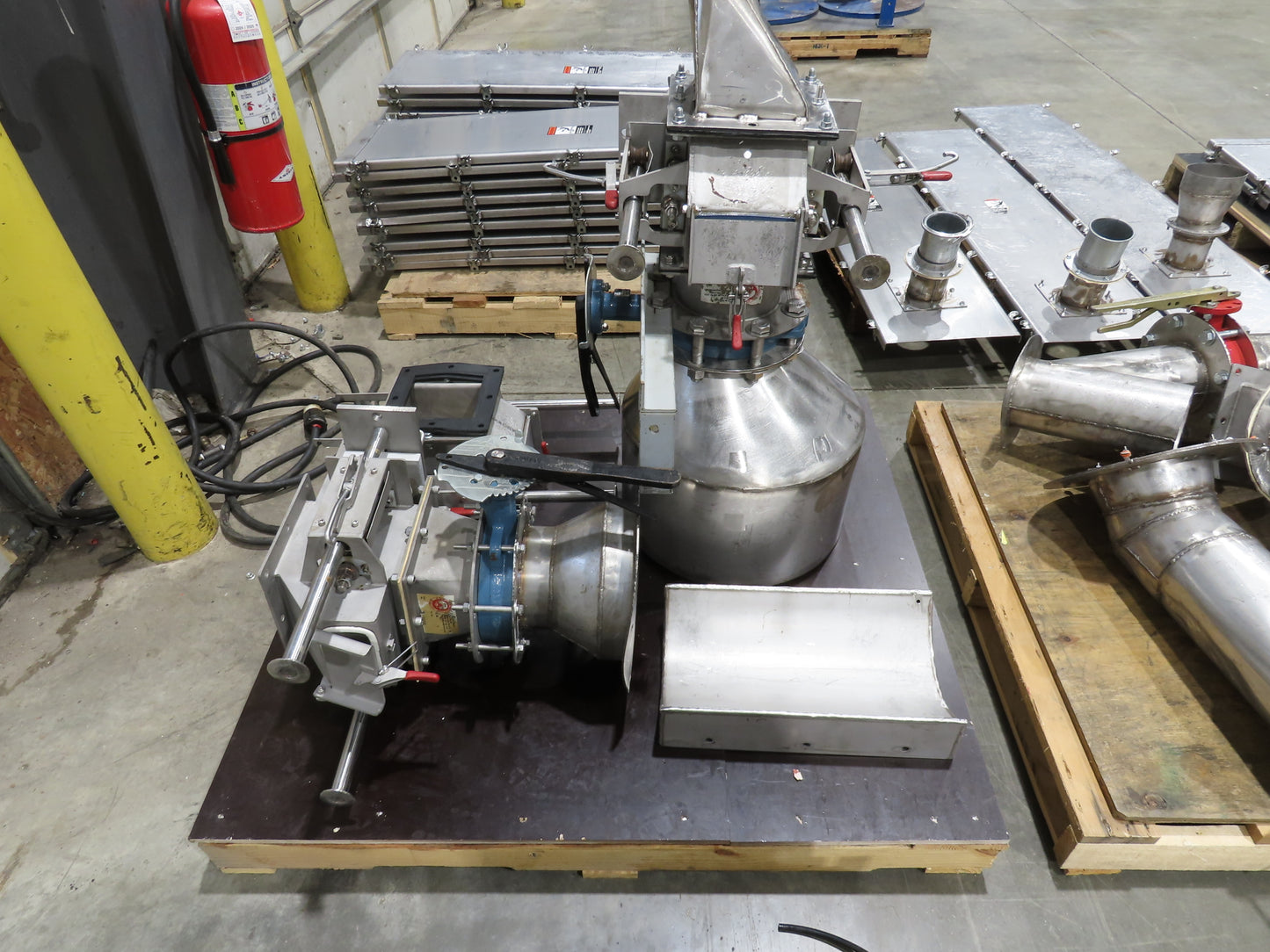 BW Sinclair 10" Screw Conveyor Food Grade Dry Bulk Feeder 3PH Belt Drive 128'