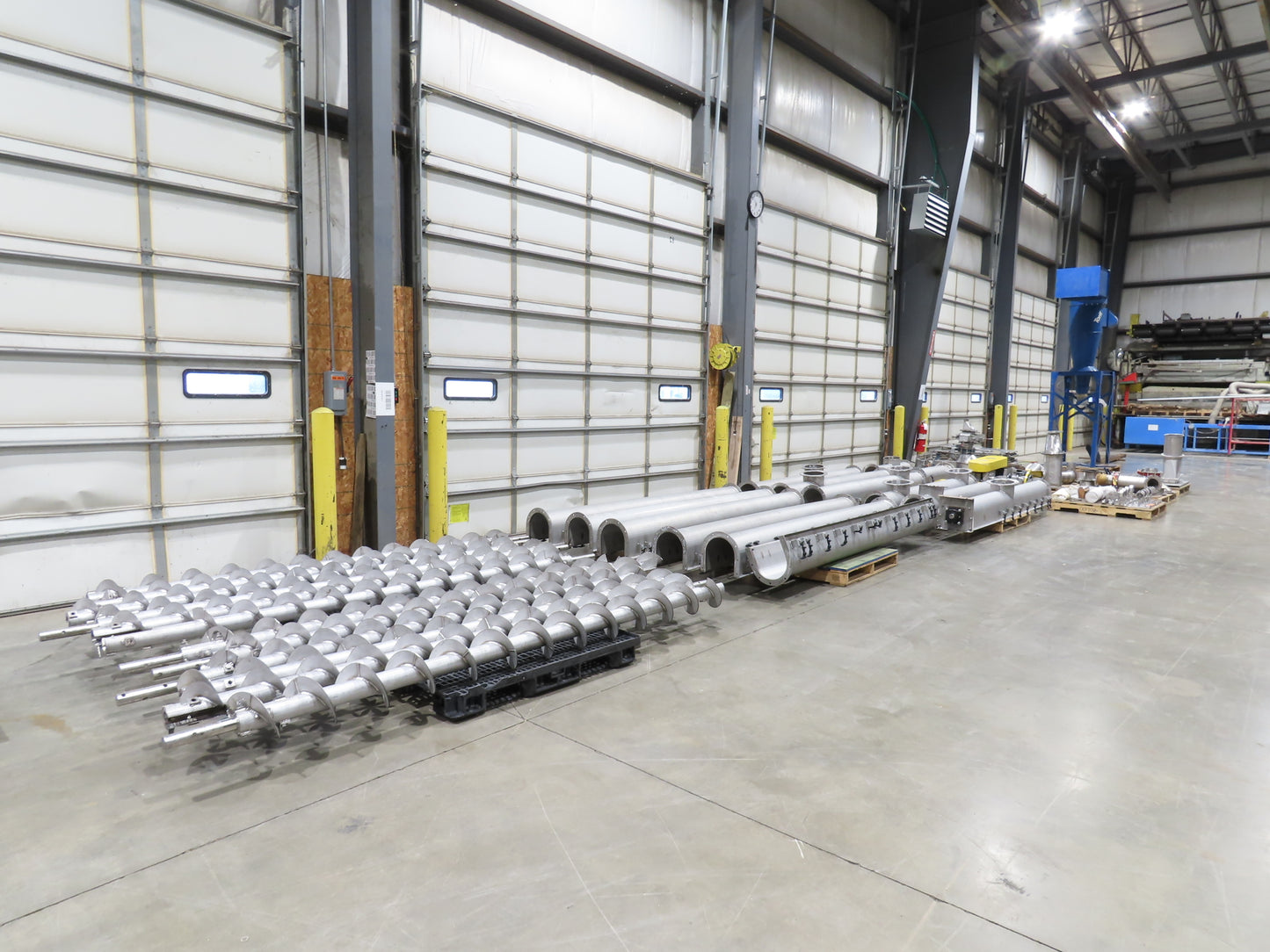 BW Sinclair 10" Screw Conveyor Food Grade Dry Bulk Feeder 3PH Belt Drive 128'