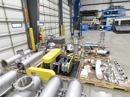 BW Sinclair 10" Screw Conveyor Food Grade Dry Bulk Feeder 3PH Belt Drive 128'