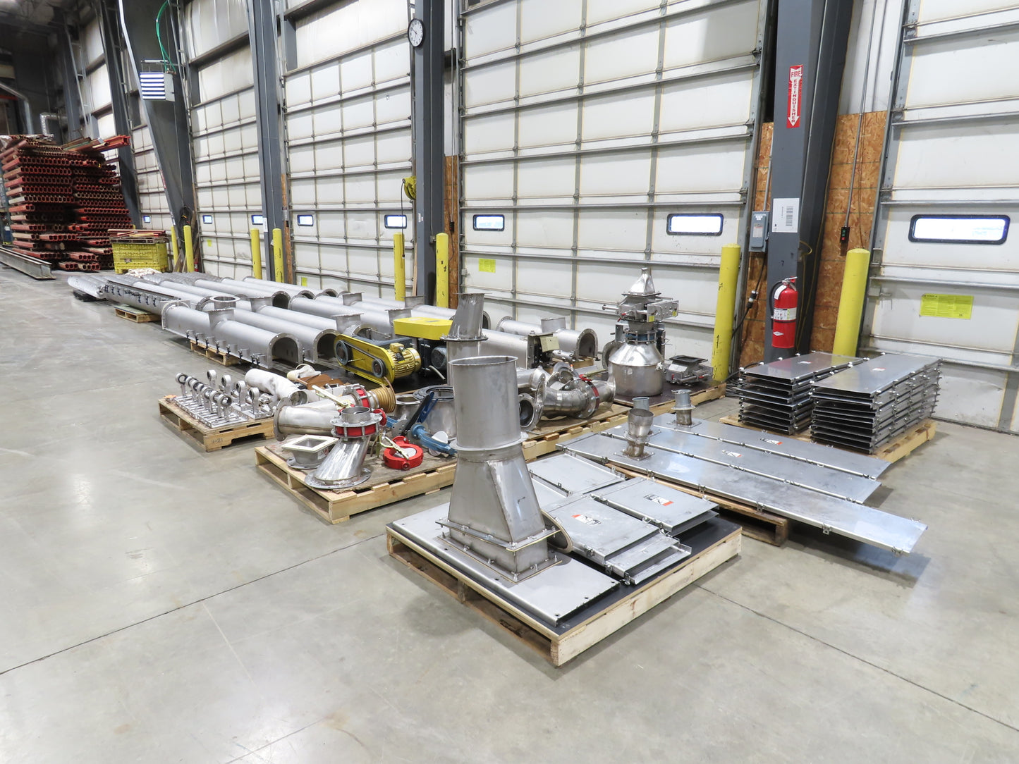 BW Sinclair 10" Screw Conveyor Food Grade Dry Bulk Feeder 3PH Belt Drive 128'