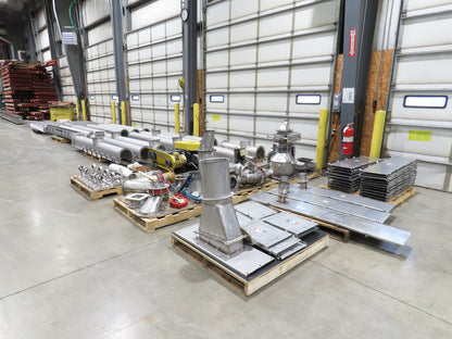 BW Sinclair 10" Screw Conveyor Food Grade Dry Bulk Feeder 3PH Belt Drive 128'