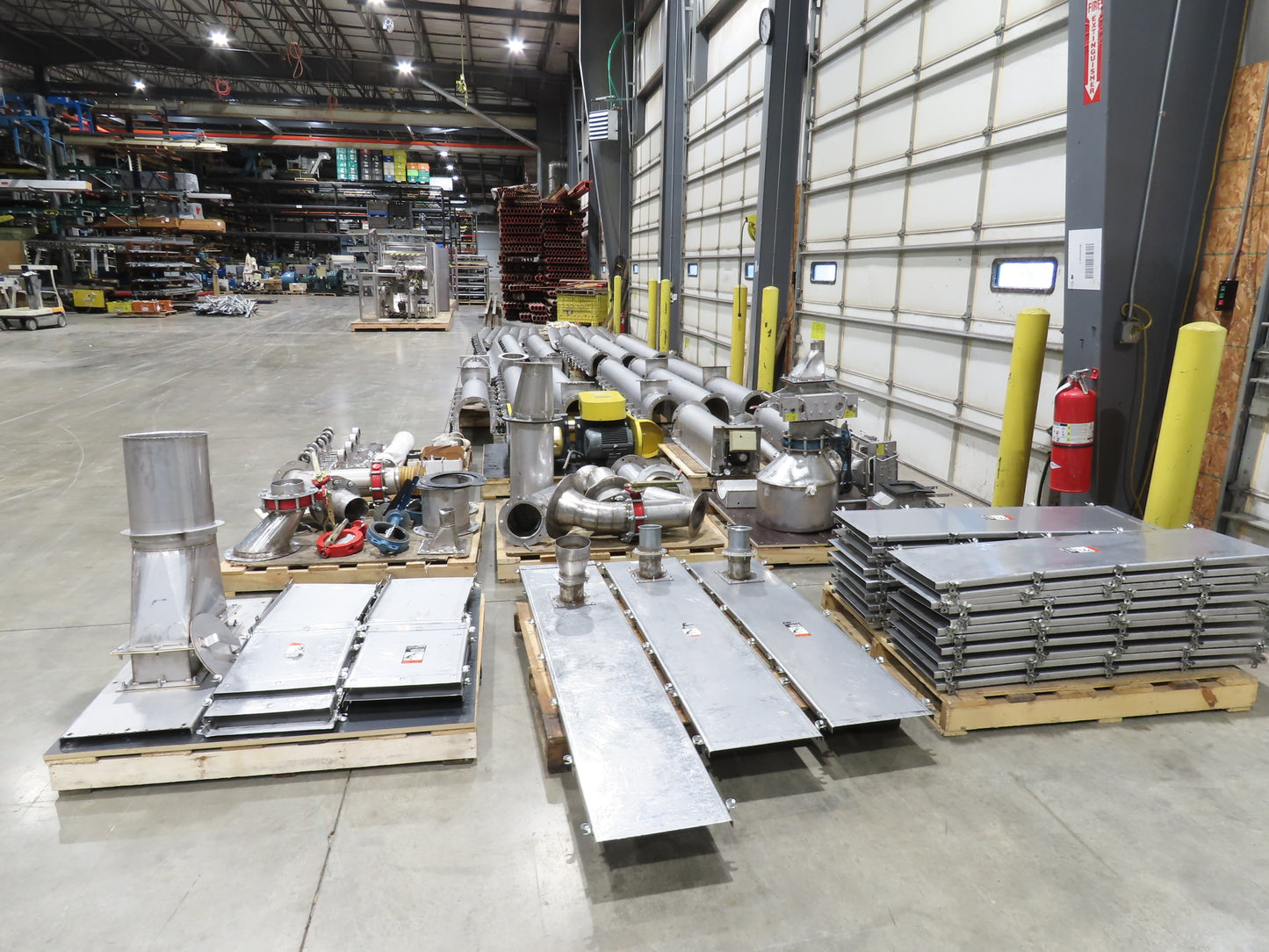 BW Sinclair 10" Screw Conveyor Food Grade Dry Bulk Feeder 3PH Belt Drive 128'