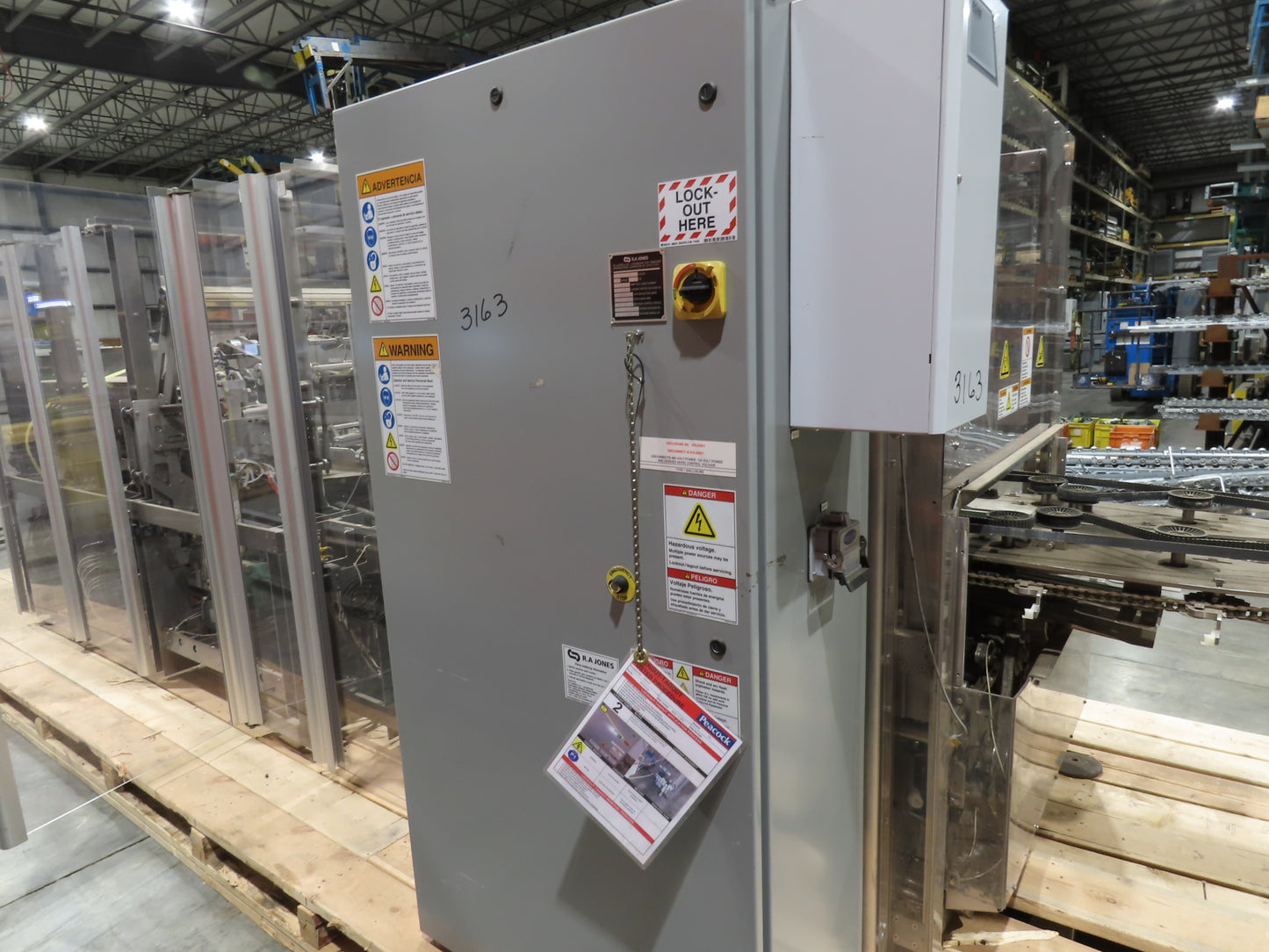 RA Jones Wraptor Package Sleever Cartoner Wrap Machine 460V 3PH