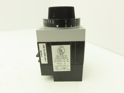 Agastat 7022SF Time Delay Relay 10 Amp Programable 1-10 Minutes 250VDC
