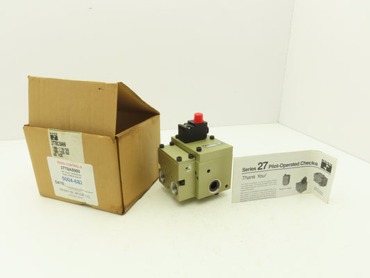 Ross 2778C5900 Pilot Operated Dual Check Valve 3/4"NPT 120VAC 48VDC 2778A5900