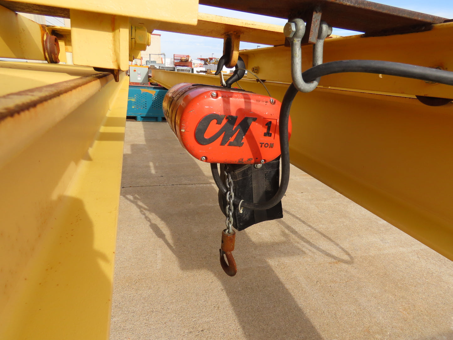 Harrington 1 Ton Free Standing 3-Bridge Crane System 39' 3" Span 225' Runway