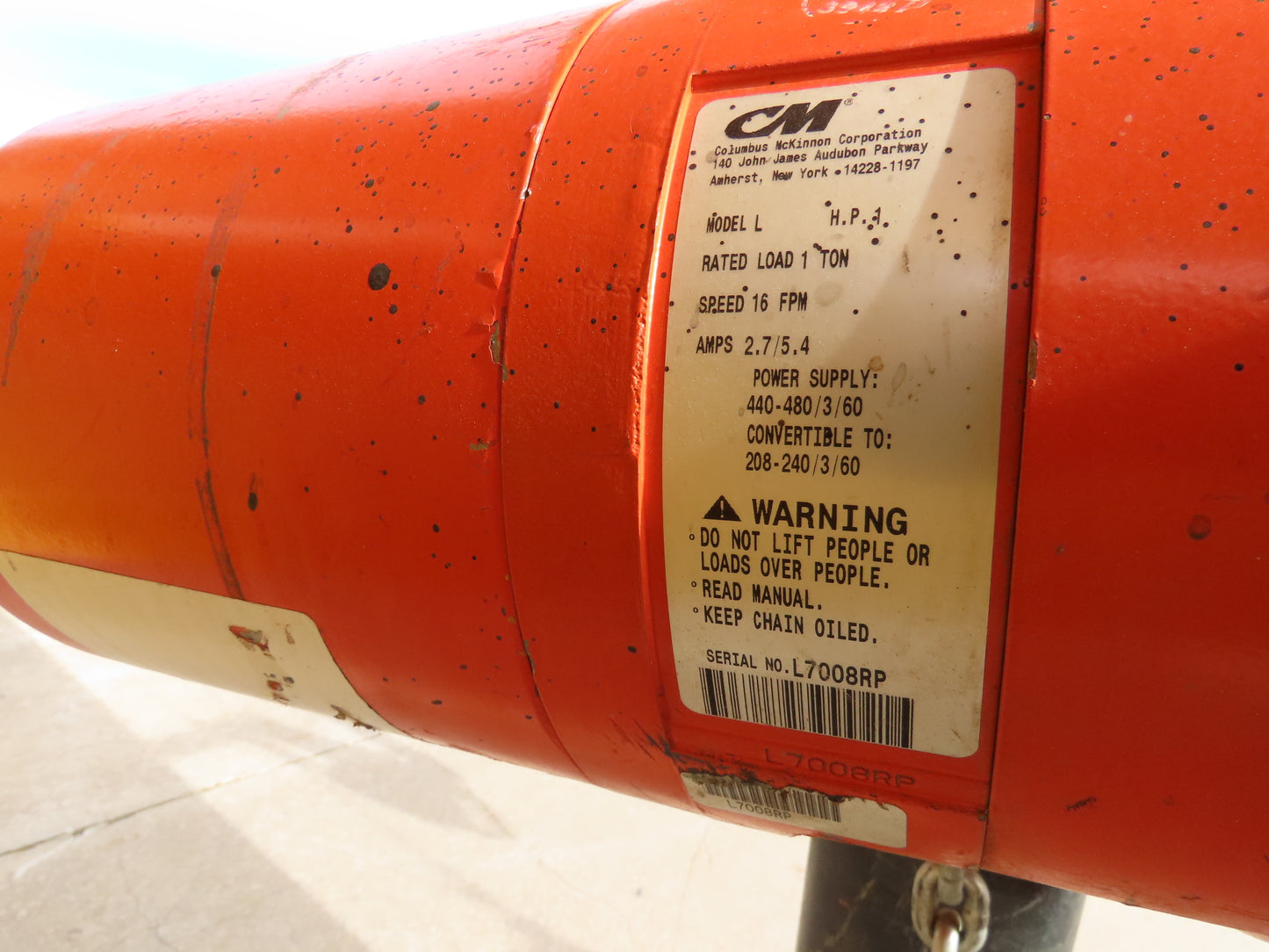 Harrington 1 Ton Free Standing 3-Bridge Crane System 39' 3" Span 225' Runway