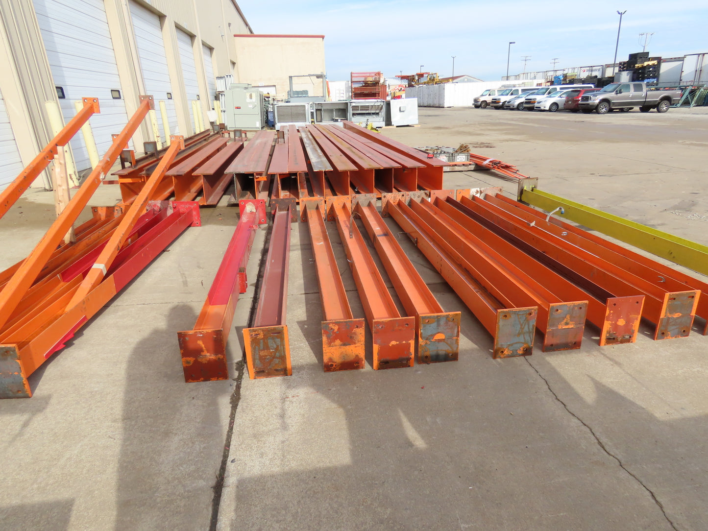 Harrington 1 Ton Free Standing 3-Bridge Crane System 39' 3" Span 225' Runway